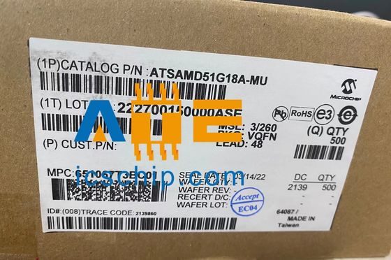 8-bitowe mikrokontrolery ATXMEGA64D4-MH - MCU 64KB FL,2KB EE,4KB SRAM 1.6-3.6V